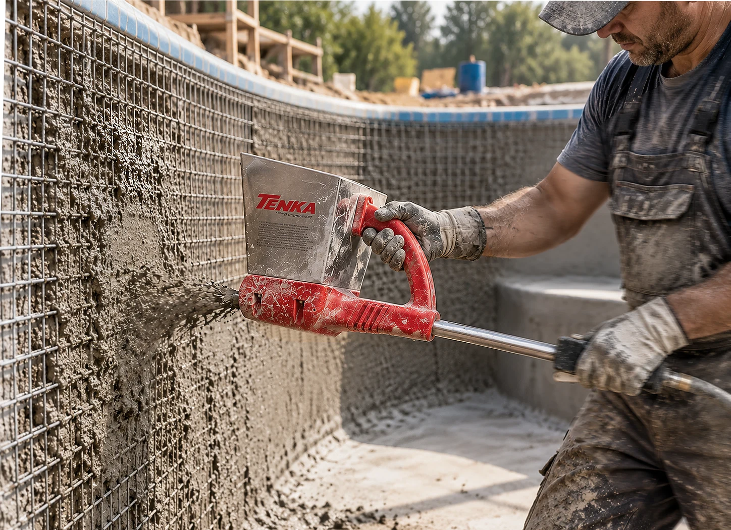 Mortar plastering machine - plastering gun - cement sand