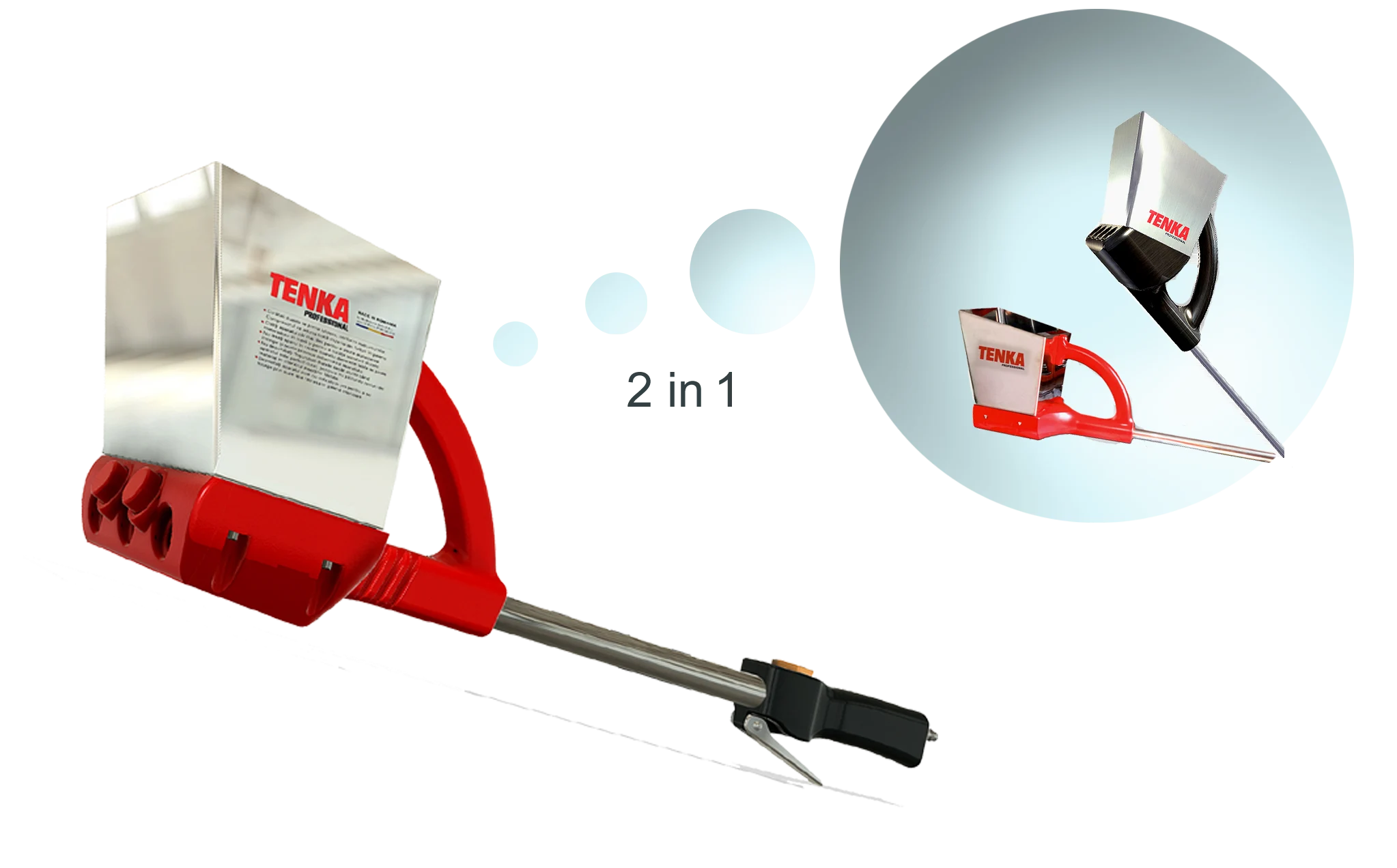 TENKA plastering gun - universal plastering machine - ceilings and walls