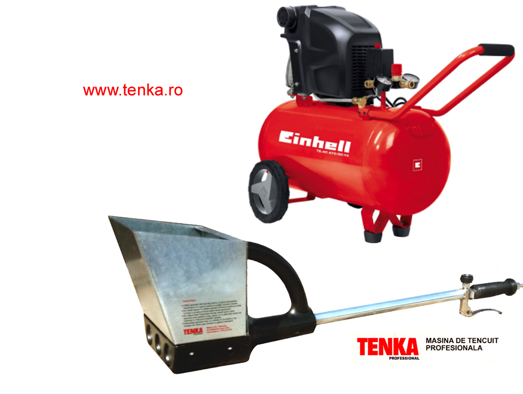 Pneumatic Plastering Gun with 3 Lockable Nozzles TK-31N - Plastering Machines - image 3